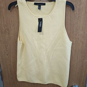 Vince Light Yellow Tank Top